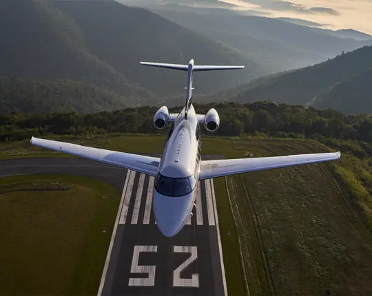 Pilatus PC24 taking off